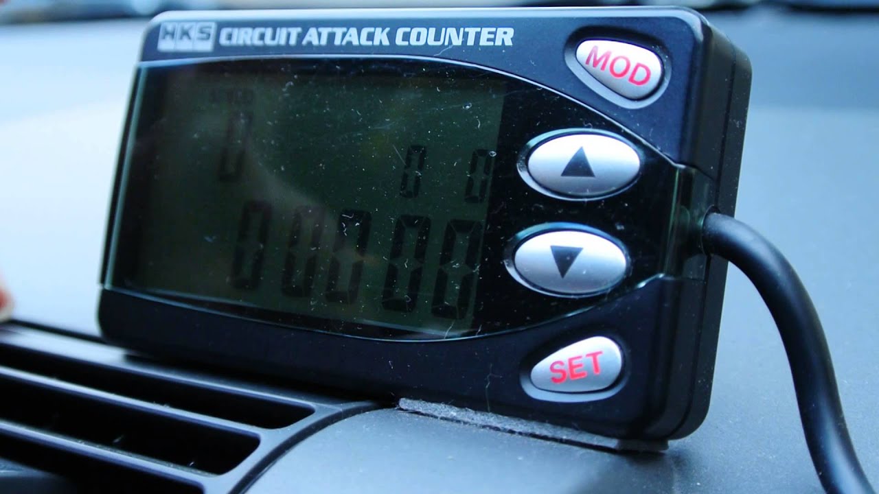 HKSサーキットアタックカウンターの調子が悪いので叩いてみた - YouTube
