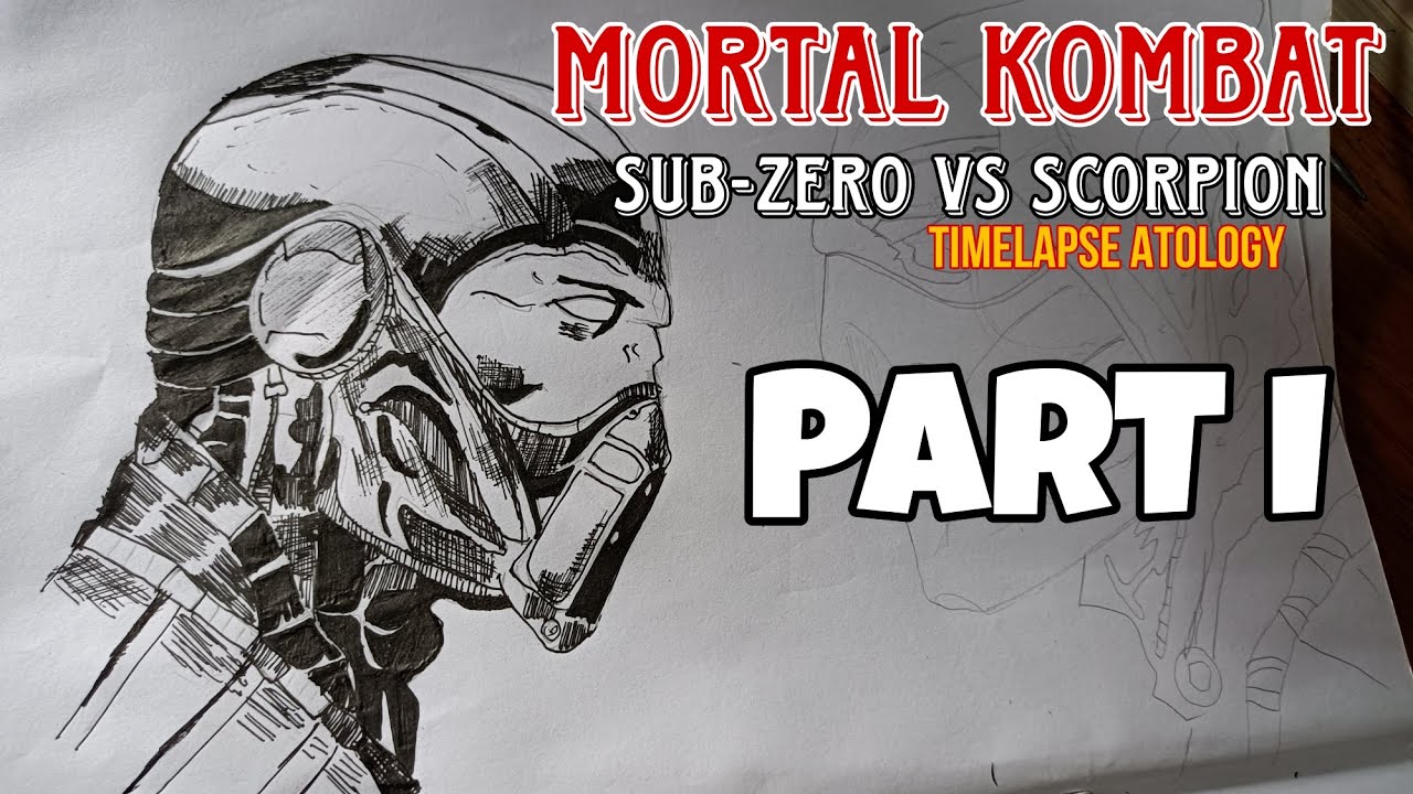 Drawing Sub-Zero Vs Scorpion (Mortal Kombat 2023) Timelapse I Artology