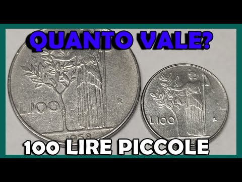 100 Lire Piccole, le Mini Minerva 2 Tipo, 1990 1991 1992. Qual è il Valore, Quanto Vale la Moneta?