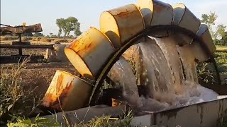 Traditional lrrigation method of Punjab ancient water technology system water lifting with bulls