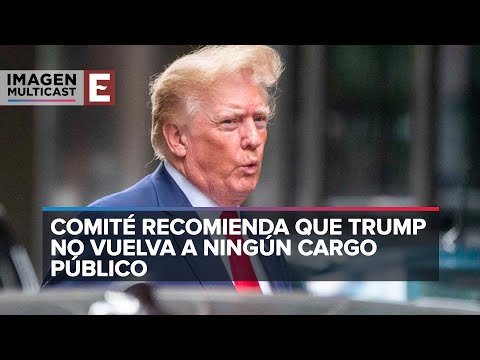 Trump no debería volver a cargos públicos: Comité Parlamentario