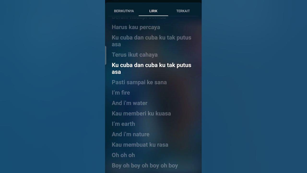 Boboiboy movie 2 lirik lagu fire and water