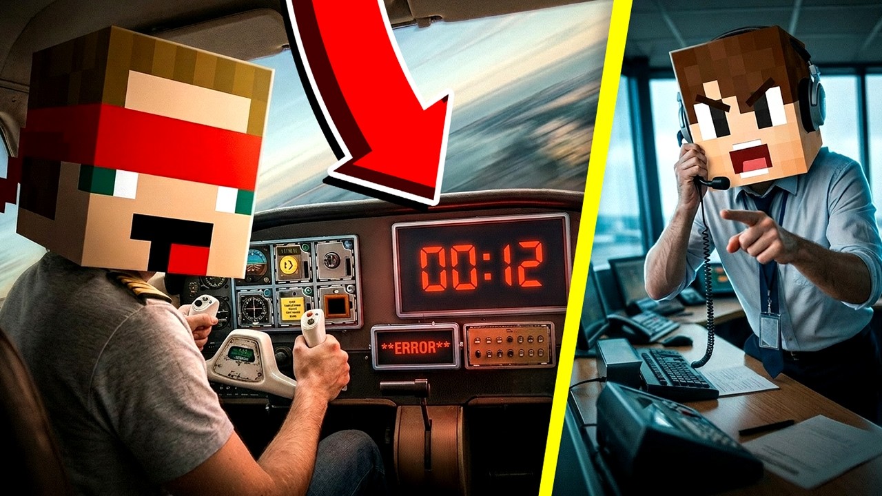 5 minut do pádu LETADLA… ✈️ pilot GEJMR a věž THRON