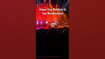 Thumbnail of Joe Bonamassa: Hope You Realize It (Goodbye Again) #blues #joebonamassa #concert