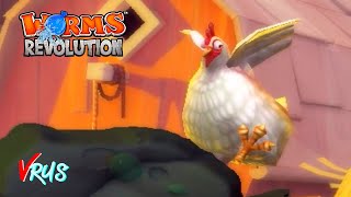 Бесконтактный бой | Worms Revolution | 17