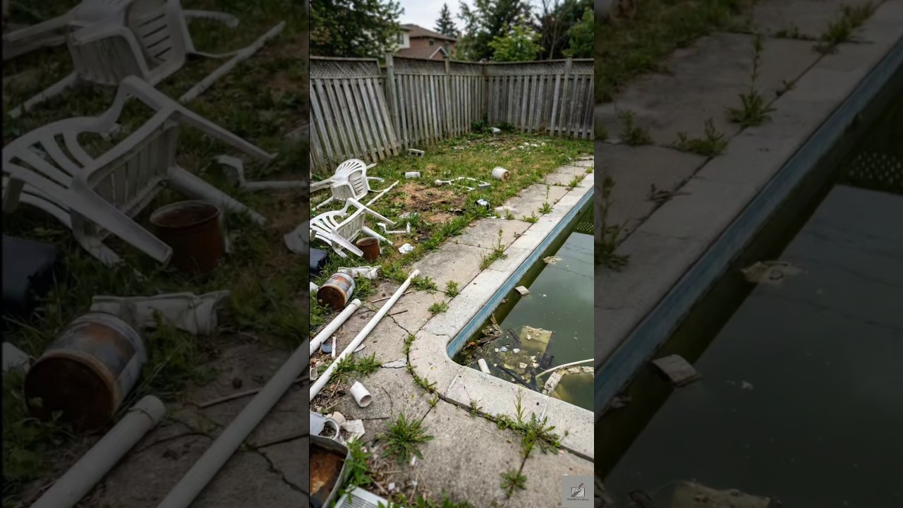 From Trash Backyard to Luxury Poolside Paradise! 😱 Backyard Transformation