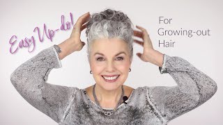 EASY UP-DO FOR GROWING-OUT HAIR  ~ Kerry-Lou shows you how