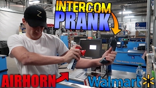 AIRHORN INTERCOM PRANK IN WALMART ! (FUNNIEST INTERCOM PRANK ON YOUTUBE)