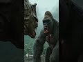 dinosaur t rex vs giant gorilla, king kong #sora #sora2 #ai #fypシ #aishorts #aivideo #animalfight