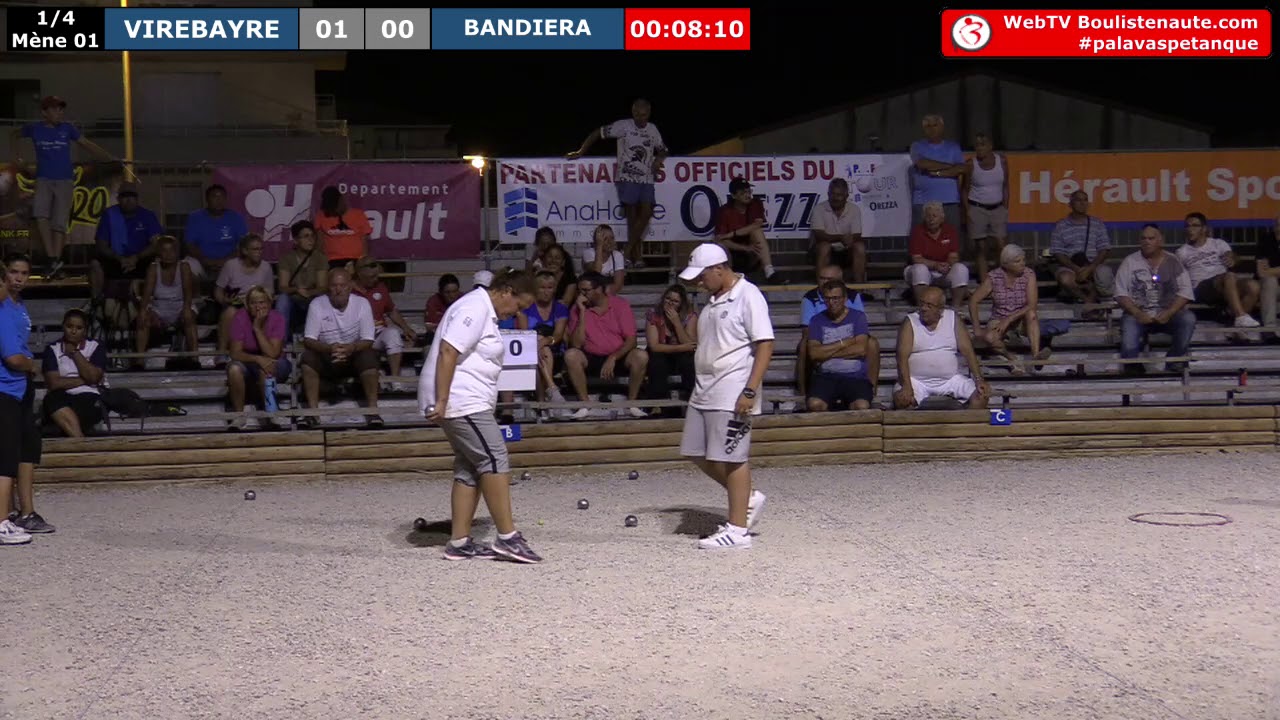 Miniature de la vidéo : Palavas-les-Flots doublette féminin : Quart VIREBAYRE vs BANDIERA