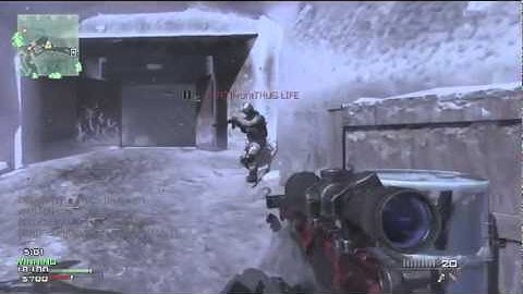 MW3 5 Man Killfeed With Barret 50.cal