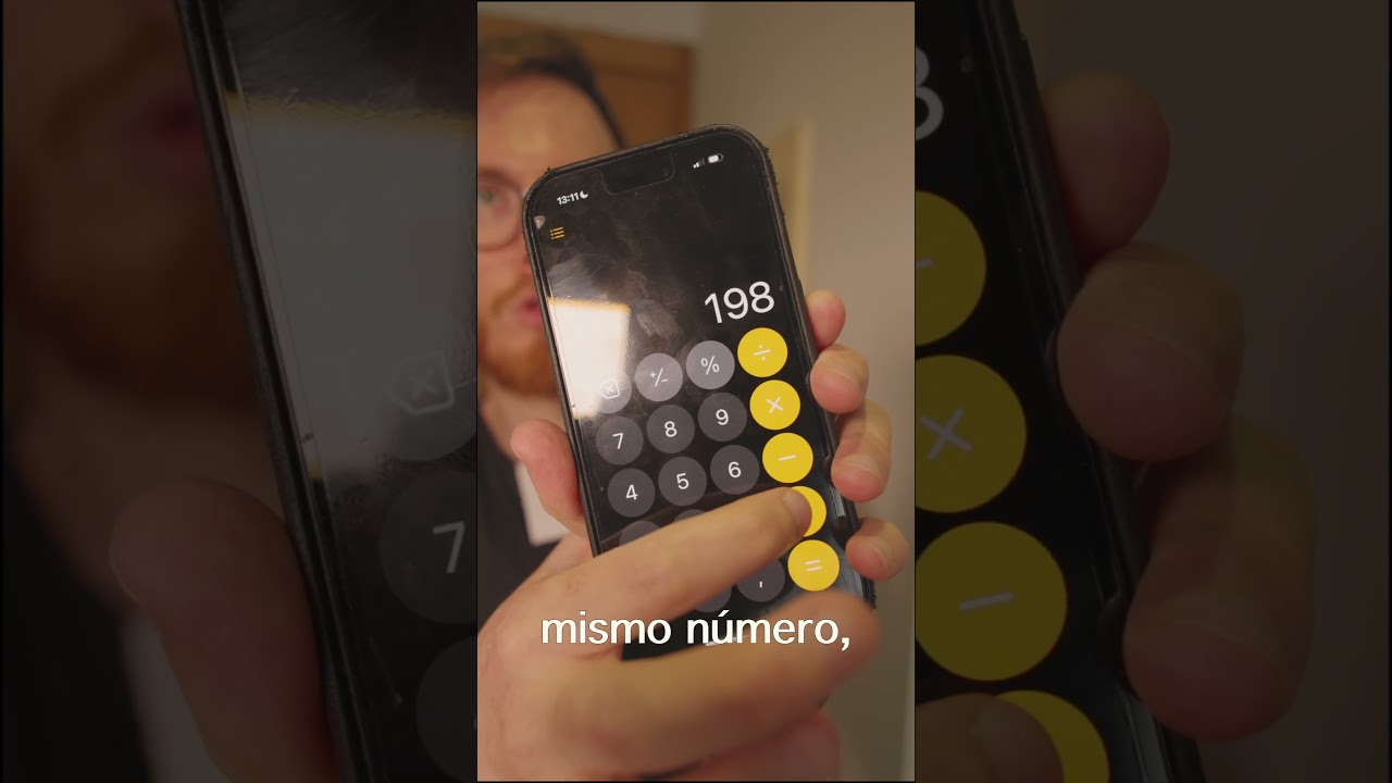 Un truco fácil con la calculadora de tu teléfono móvil