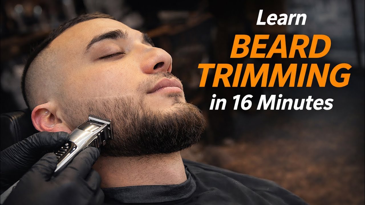 Learn Beard Trimming in 16 Minutes | Beginner Barber Tutorial