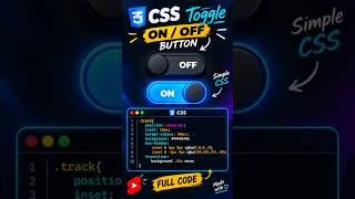#tech #css #coding Neon ON OFF Toggle Switch | HTML CSS JavaScript | Smooth UI Design#java #uiux #ai