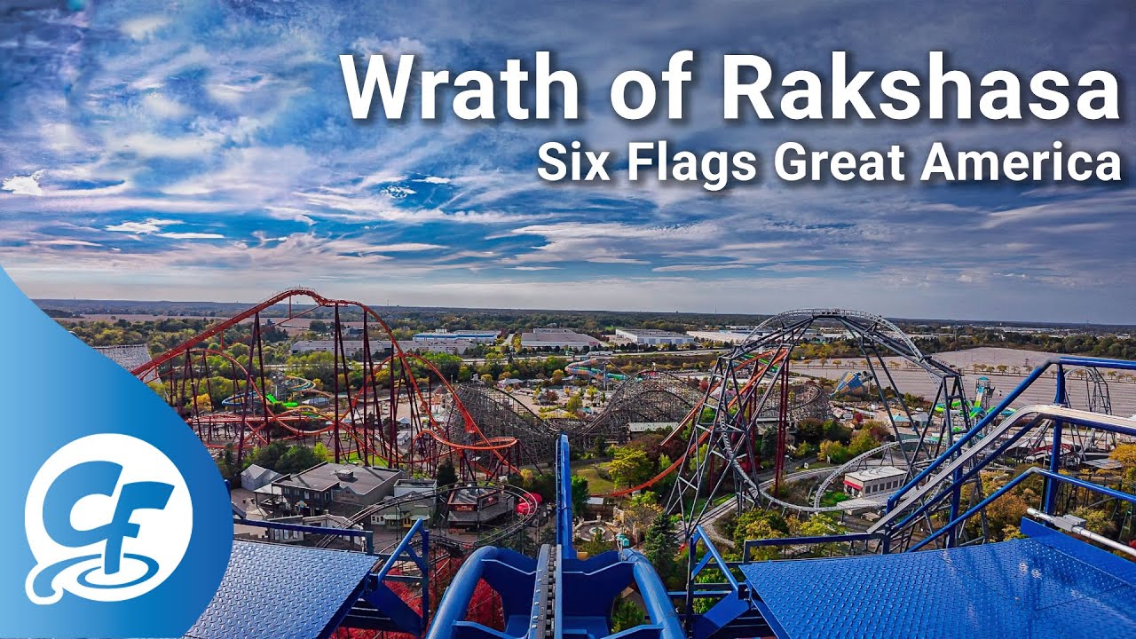 Wrath of Rakshasa front seat on-ride 4K POV Six Flags Great America