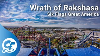 Wrath of Rakshasa front seat on-ride 4K POV Six Flags Great America