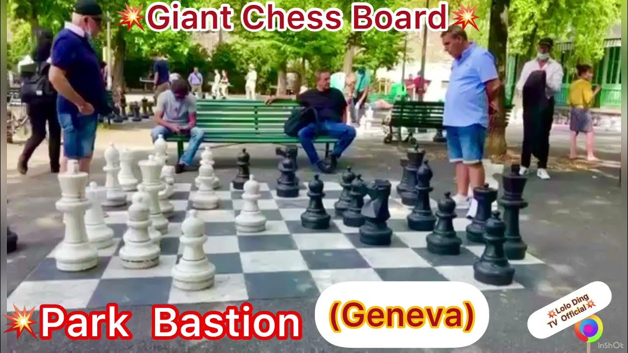 “GIANT CHESS BOARD” / BASTION PARK/ Geneva, Switzerland /Lolo Ding TV