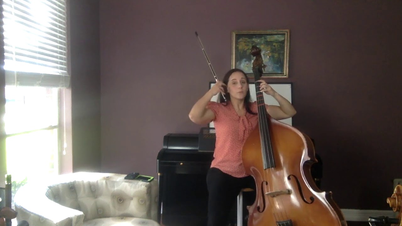 Beginning Orchestra Class video #41 bass - YouTube