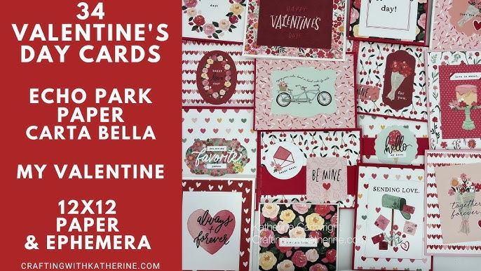 Hello Valentine: Heart Bouquet Stencil - Echo Park Paper Co.