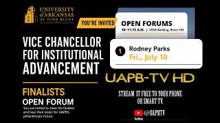 Vice Chancellor for Institutional Advancement Forum