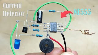 DIY Electric Current Detector for Wire Cuts Using NE555