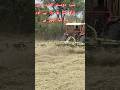 heavy machinery work in field