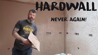 I will NEVER use Hardwall on these blocks again! A hard float and set plastering job