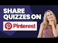 How to share your Quiz as a Pin on Pinterest
