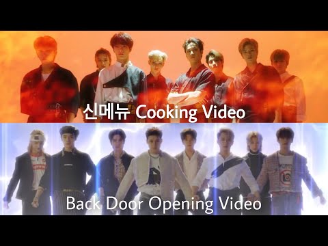 Stray Kids 신메뉴 Cooking Video vs Back Door Opening Video