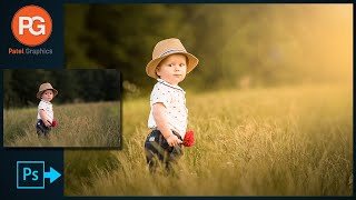 Photoshop cc tutorial: "Soft" style Child Portrait Photo Edit in Photoshop || baby photo editing screenshot 4