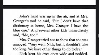 Frindle read aloud Chapter 5: The Report