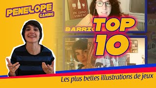 TOP 10 J2S - "Les plus belles illustrations de jeux de société" avec Barriqueadés
