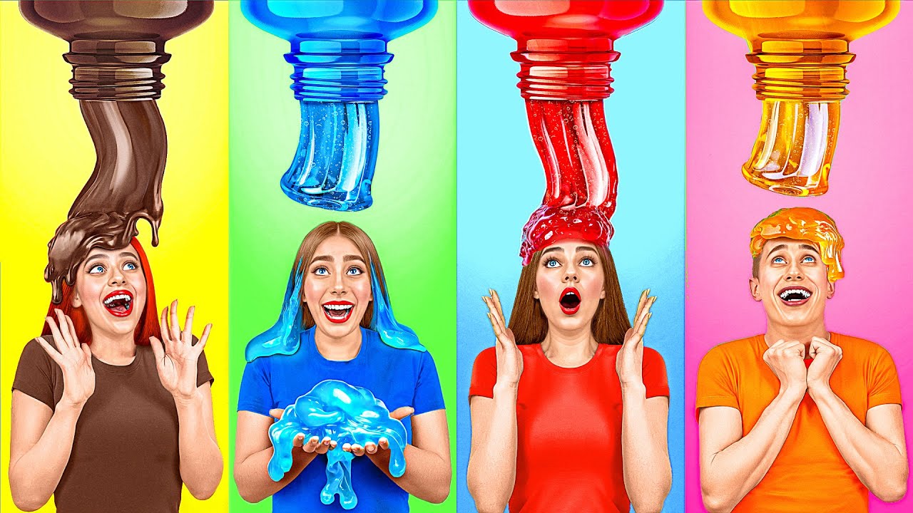 Мармеладная еда vs Настоящая еда vs Шоколадная еда Челлендж | Съедобная Битва от Mega DO Challenge