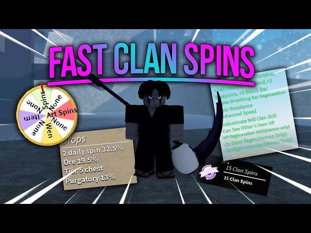 Spinning Kamado Clan and 2 Tomioka Clans in 10 Spins [Project Slayers] 