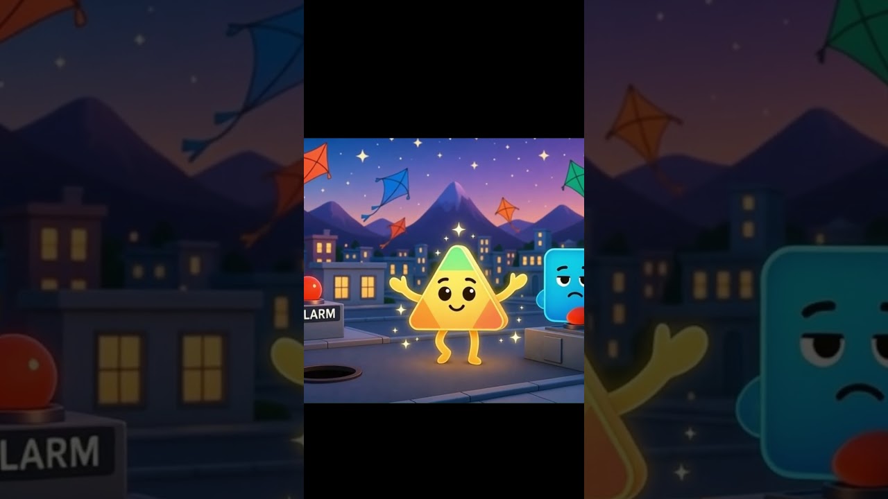 Learn Shapes for Kids 🔺⭕   Shapes Parade Cartoon Rhyme