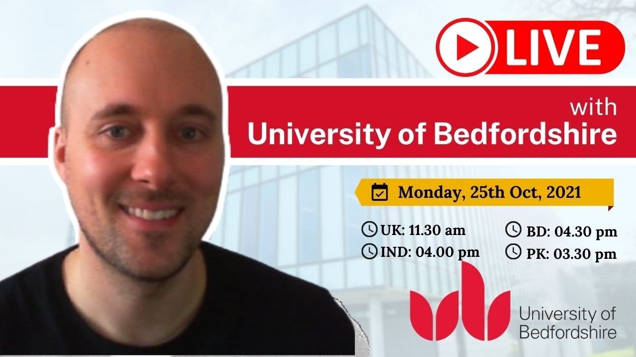 LIVE with University of Bedfordshire Virtual Event 2021 YouTube