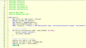 CREATE A WEB SERVER in C