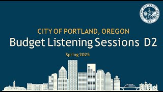 Budget Listening Session-District 2