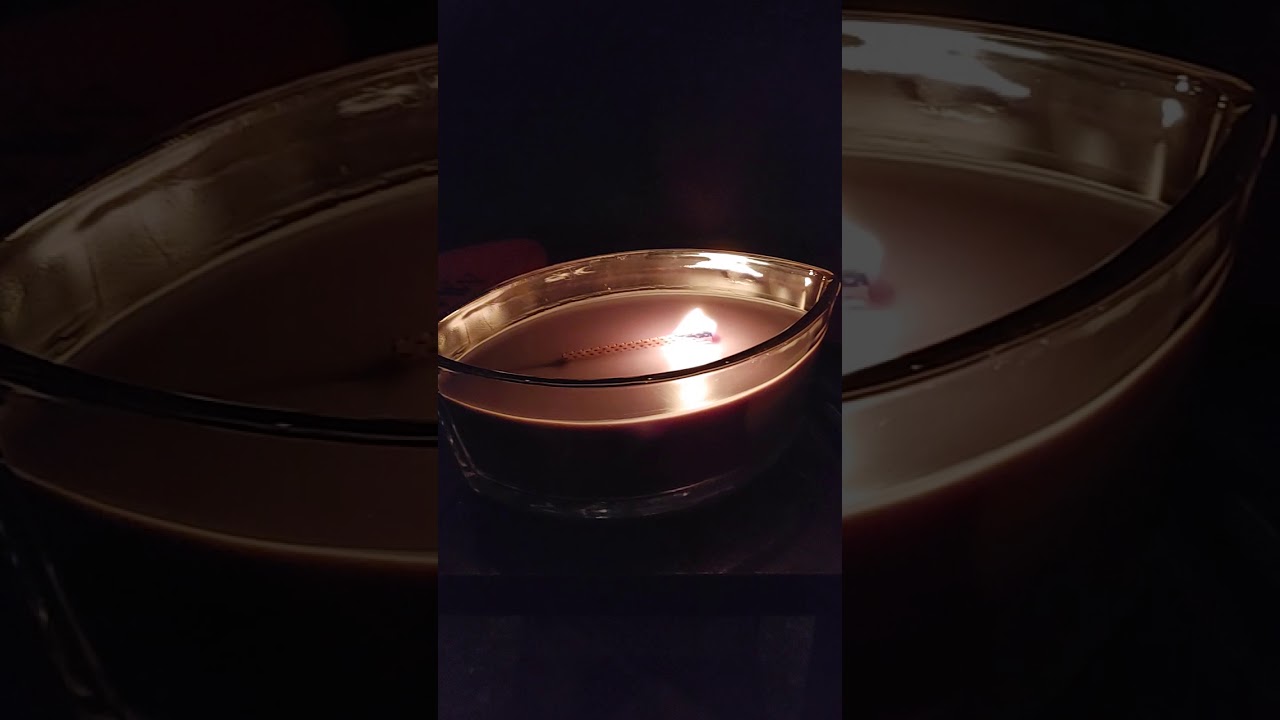 Wood Wick Candle light up for the first time YouTube