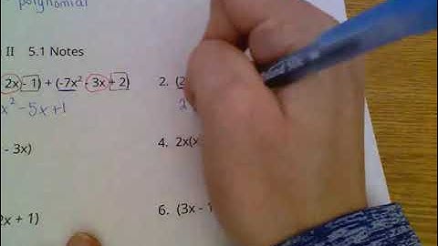 5.1 Operations with Polynomials