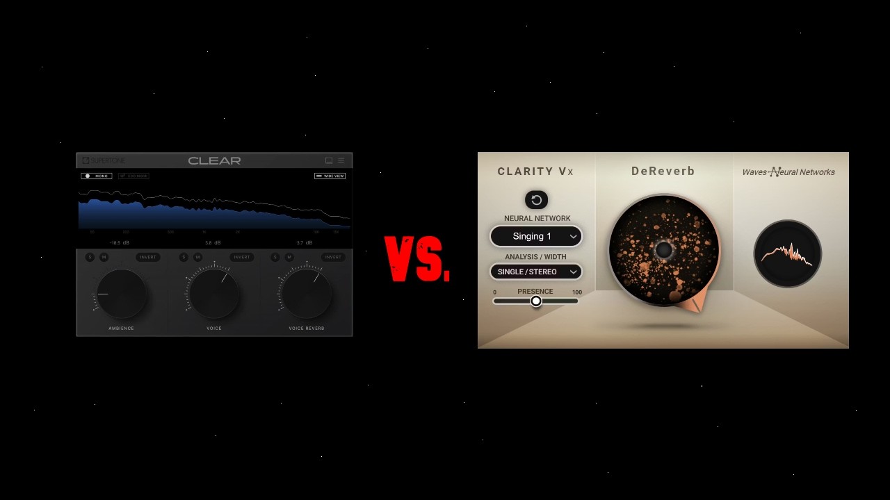 Supertone Clear vs. Waves Clarity Dereverb