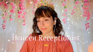 Christian ASMR ✨ Heavens Receptionist role play, soft whispers, typing sounds
