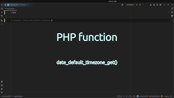How to get the default timezone in #php using date_default_timezone_get()? Wait, #php Has a Default