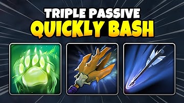 Triple Passive BASH OF THE DEEP + MARKSMANSHIP + SPIRIT LINK | Dota 2 Ability Draft