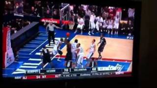 UCONN vs. Villanova Shabazz Napier incredible game winning shot in overtime!!!
