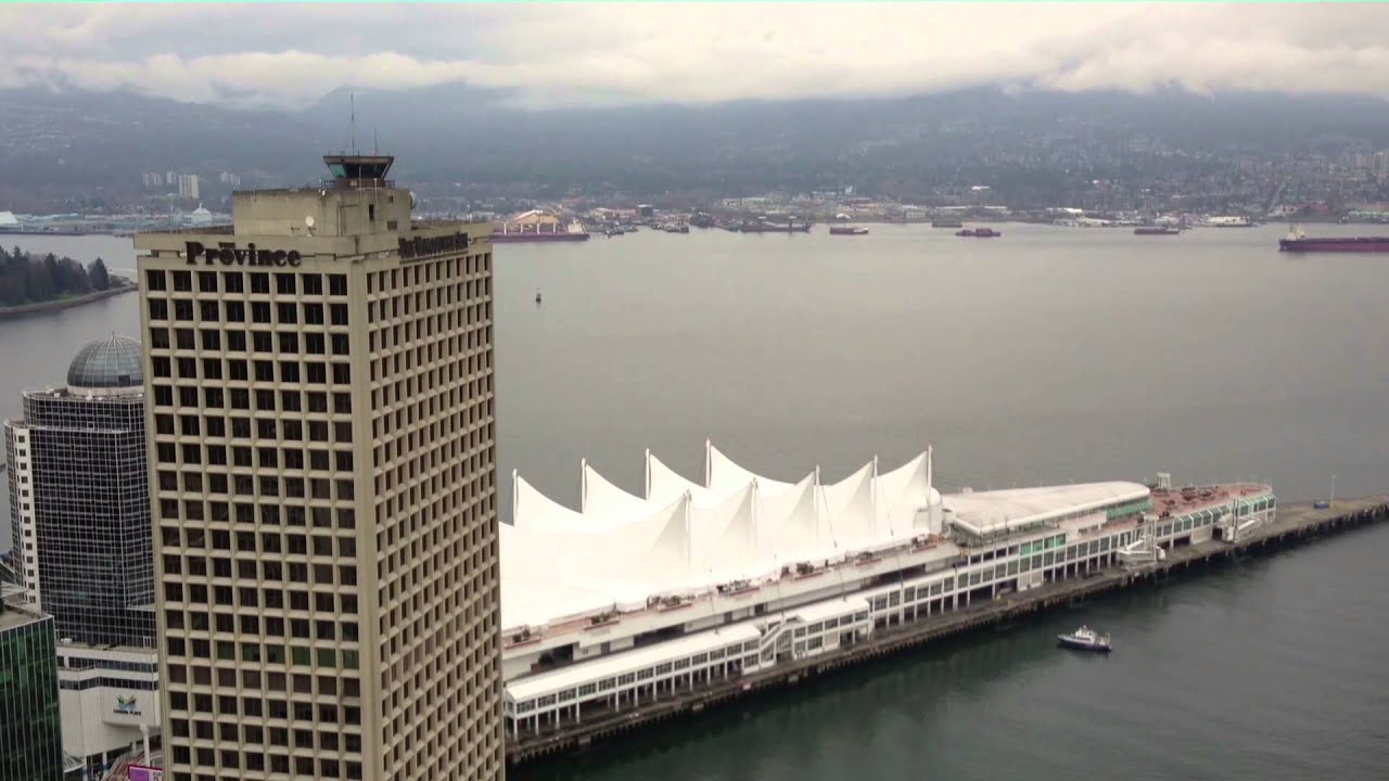 360° view of Vancouver from revolving Restaurant (timelapse)