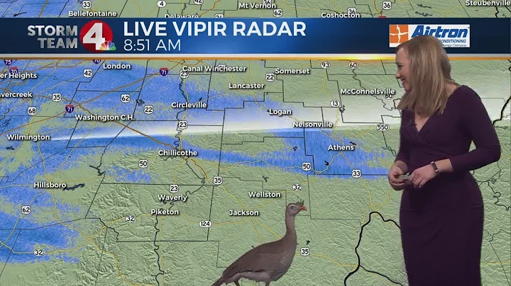 NBC4 newscast goes to the BIRDS live on air with H...