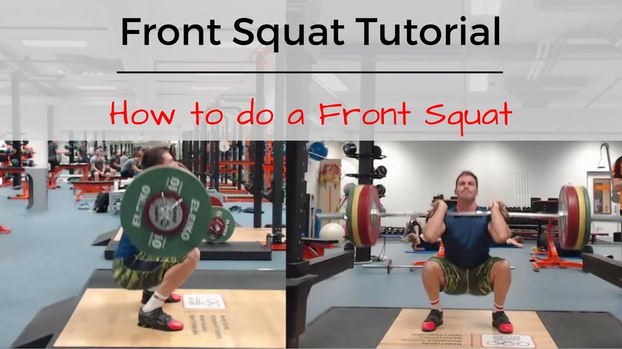 Front Squat technique How to do a Front Squat How to do a Front