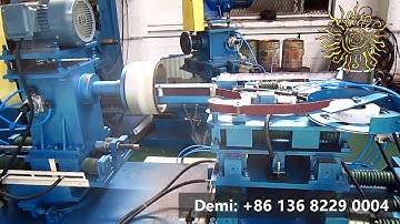 Horizontal auto sanding machine for stainless steel #304 cookware