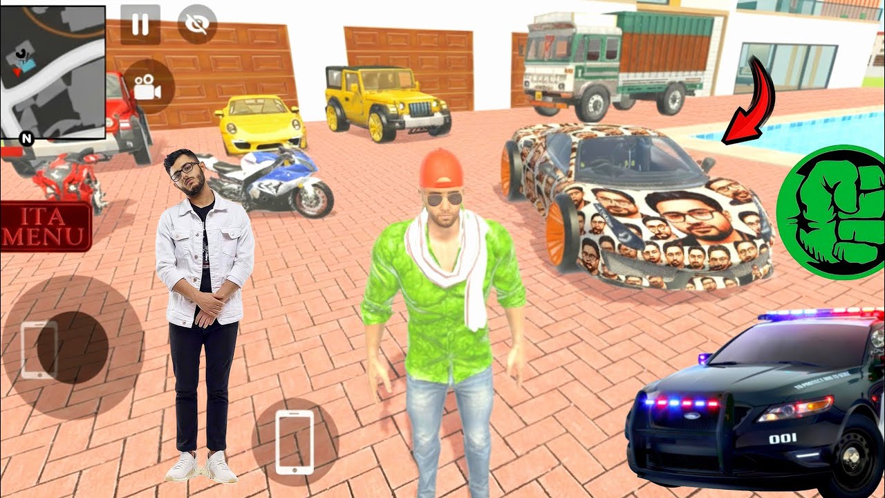 Franklin ke ghar per carryminati a gya 🤩💥 indian left auto simulator 💥😯